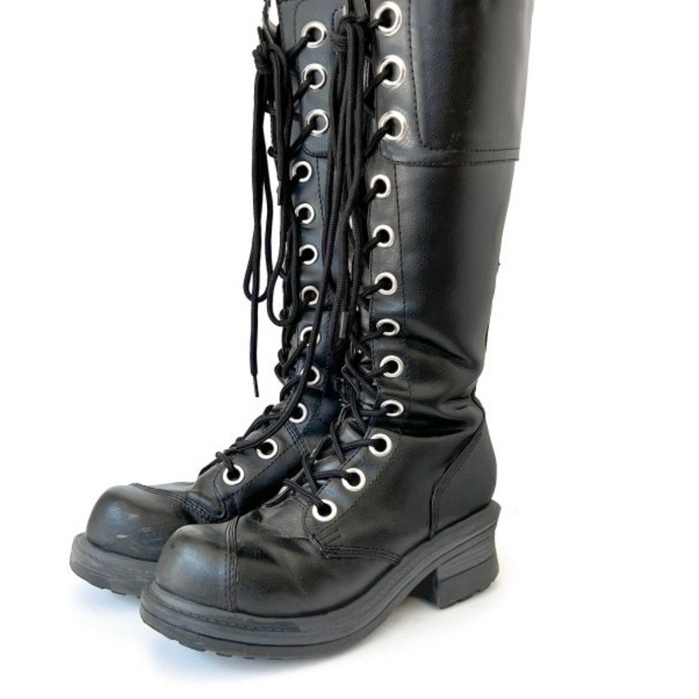 NaNa lace up Pole Climber combat boots